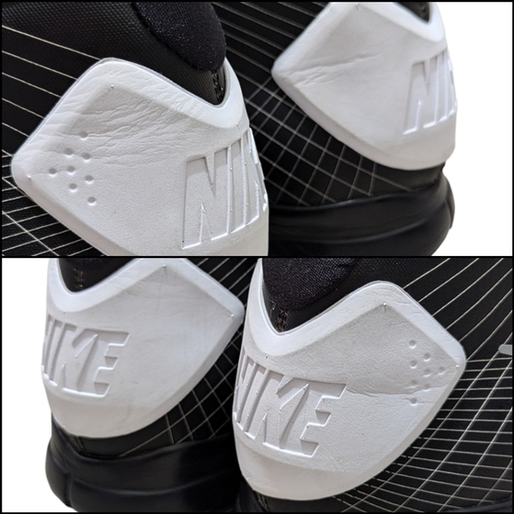 Nike '08 Hyperdunks Men's Size 18 Black/White Suede Mesh Athletic High-Tops - Picture 8 of 16